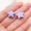Mistura de 20 Tipos de Resina Desenho Animado Simulação Doces Roxos Cogumelo Uva Pingentes Chaveiro DIY Acessórios de Colar
