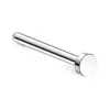 Piercing de nariz de titânio F136 bolo redondo 5 palavras 7 palavras Haste S Haste L haste reta curva no nariz piercing no nariz acessórios para nariz Joias de perfuração de liga de titânio G23