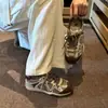 Zapatillas de entrenamiento retro alemanas Kalaoya para mujer, de suela gruesa, que aumentan la altura, transpirables, zapatillas casuales, zapatillas planas versátiles para correr