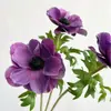 Com Yang Sen Layout de Casamento Simulação Veludo Anêmona Flor de Casa Arranjo de Flores Material Simulação Halo Tingimento Flor de Seda