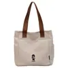Bolso Casual de Lona Nuevo con Gran Capacidad para Niñas, Bolso Tote para el Trabajo, Bolso de Hombro Simple Casual y Artístico para Estudiantes