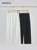 Calça Casual Esportiva Transfronteiriça Apo para Homens no Outono e Inverno Plus Veludo Solta Reta Versátil Elástica Cadarço Calças