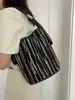 Bolso de Mano Tejido a Rayas Colorido de Verano para Mujer Modelo 2026 Bolso Cuadrado Pequeño Simple de Verano Bolso de Hombro de Moda