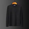 Camisa de outono com gola alta masculina para meia-idade e idosos, gola meio alta, camisa base, roupa íntima, camiseta espessa, top de camisa quente para outono, atacado