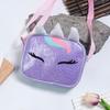Bolso Cruzado de Unicornio Láser Transfronterizo, Riñonera Infantil Estampada con Purpurina, Bolso de Hombro de Dibujos Animados para Niña Estudiante