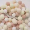 Poliéster Color Alta Elasticidad Pompon Bola de Felpa Pequeña Niños de Jardín de Infancia DIY Decoración Hecha a Mano Material Accesorios Pompon Pequeño