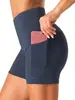 Pantalones de Yoga de Estilo Nuevo Popular en Europa Pantalones Ajustados para Correr Deportes Fitness al Aire Libre Cintura Alta Shorts Levanta Glúteos Mujer