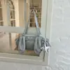 Bolso coreano de nicho transfronterizo, gran capacidad, bolso de hombro tipo tote para mujer de lunares de alta gama, versátil y elegante