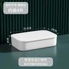 Caja de almacenamiento organizadora con tapa, armario, ropa interior, almacenamiento de escritorio, cesta de plástico para guardar artículos diversos, caja de almacenamiento portátil