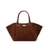 Bolso tote cruzado de gran capacidad transfronterizo, bolso de ala esmerilada de gamuza de alta gama, bolso de hombro de nicho para el día a día