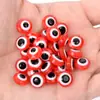Contas Planas de Resina Explosivas DIY Olhos de Diabo Redondos Furo Reto Acessórios para Joias Contas Soltas para Pulseira Colar