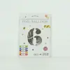Venta al por mayor estilo INS comercio electrónico transfronterizo 16 pulgadas Exquisitamente empaquetado digital empaque individual de tarjeta de papel globos de papel de aluminio, versión delgada americana