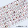 Dongzhou Crystal 8mm Fondo Plano Corte Fuego Artificial Diamante Redondo Superficie de Rejilla Colorida K9 Diamante de Vidrio Brillante al por Mayor Decoraciones para Arte de Uñas
