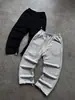 2026 Moda Nuevo Transfronterizo Casual Unisex Sudadera con Capucha Estilo Callejero Harajuku Sudadera Bordada y Pantalones