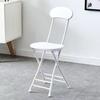 Silla plegable, taburete, silla portátil para exteriores, respaldo simple, silla de entrenamiento, hogar, dormitorio de estudiantes, taburete redondo simple
