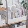 Caixa Organizadora de Mesa para Home Office Porta-Arquivos Organizador Caixa de Arquivos A4 Japonesa Caixa de Armazenamento Inclinada para Livros