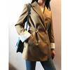 Blazer Street Style Dupla Face Casual Soltinho Tendência para Mulheres, Disponível para Atacado