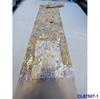 Vestido Europeo y Americano Bordado Lentejuelas Posicionamiento Tejido de Encaje Bordado Tejido de Encaje con Lentejuelas Nupcial