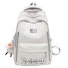 Mochila escolar de color sólido de aspecto alto para estudiante universitaria, mochila sencilla japonesa, mochila de gran capacidad para estudiante de secundaria coreana