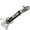 Llavero de cuero de alta gama al por mayor llavero de piel de vaca comercio exterior moda popular adornos para la cintura de hombre