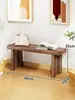 Banqueta para cambiar zapatos de madera maciza, banco largo para sala de estar, taburete pequeño para el hogar, banco de sofá, banco de mesa de centro, taburete bajo, banco para zapatos de entrada