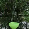 Macetas de Plástico de Resina de PP Colgantes, Bandejas Colgantes, Maceteros Colgantes, Macetas Verdes Coloridas, Macetas Pequeñas para Plantas Verdes