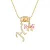 Collar con Letras Dopamina Popular Transfronterizo Set de Tres Piezas con Accesorios de Lazo, Elegante y Versátil Set de Collares con Letras