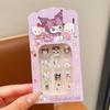 Calcomanías de Uñas para Niños Kulomi Calcomanías de Uñas Divertidas para Niñas Desmontables Calcomanías de Uñas para Niñas Dulce Lindo Vestir Armadura