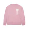 Suéter Tejido Jacquard de Manga Larga con Letra de Corazón Personalizada Estilo Coreano Holgado Casual Versátil Top para Pareja