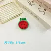 Peças Abertas de Pelúcia Desenho Animado Acessórios Fofos de Frutas Melancia Morango Abacate Cenoura Materiais Semi-acabados para Acessórios de Cabelo