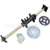 Acessórios de suspensão modificada para kart de quatro rodas Eixo traseiro de ATV Eixo traseiro de 81cm Montagem da flange do eixo traseiro de tração traseira