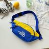 Moda Transfronteiriça Bolsa de Peito Infantil 2025 Primavera Novo Menino Bonito Passeio de Primavera Carta Bolsa de Ombro Pequena Bolsa Esportiva Casual