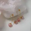 Estilo Fresco de Primavera Pendientes Mori para Mujer Nuevo Diseño de Nicho Simple Exquisito Dulces Pendientes de Flor Pendientes Pendientes Pendientes