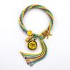 Pulsera thangka de la Madre de la Gracia Verde Zakiram Manjusri de la riqueza, cuerda de reencarnación estilo Xizang, cuerda de mano tejida a mano Xizang