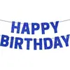 Decoraciones de Pancarta para Fiesta de Cumpleaños Transfronteriza, Adornos Colgantes de Letras con Brillo de Feliz Cumpleaños, Productos Terminados al por Mayor