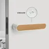 Cerradura de Puerta Minimalista Italiana Dormitorio Interior Silenciosa Magnética Ecológica Manija de Puerta de Madera Baño Cuarto de Baño