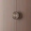 Maçaneta de Porta de Madeira Sólida de Hotel Moderna com Maçaneta de Vidro sem Moldura de Abertura Dupla em Estoque Bronze Imitação Bronze