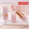 Embalagem de tubo de batom com controle de ar fabricantes de material atacado a pronta entrega pequenos lotes quadrado redondo diy concha para protetor labial artesanal