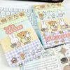 Cuaderno de Cuero Pintado con Collage de Conejo Miffy, Páginas Lindas a Todo Color, Diario Impreso de Alto Valor para Estudiantes