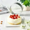 Anel Mousse Elevado de Aço Inoxidável Ferramenta de Confeitaria Anel Torre Francesa Anel de Torta de Bolo de Arroz Anel Redondo de Bolo Molde de Bolo