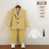 Traje Casual para Niños Traje Primavera y Otoño Estilo Coreano Traje de Chaqueta para Niño Niños Pequeños y Medianos Vestido para Eventos Infantiles Presentación