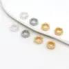 Cuentas Espaciadoras Ojo de Caballo de Circonia de Oro de 14K Accesorios para Joyería DIY Venta al por Mayor Pulsera Collar Materiales para Ensartar Cuentas Sueltas C45