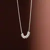 2026 Nuevo Collar Versátil de Cuentas de la Fortuna Fino para Mujer, Diseño de Nicho de Lujo Ligero, Cadena de Clavícula Simple y Elegante