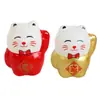 2026 Año Nuevo y Festival de Primavera Gato de la Suerte Grande Cubo del Dios de la Riqueza Accesorios de Decoración Colgante de Cubo de Flor de Año Nuevo Festivo Venta al por Mayor