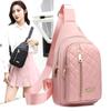 2026 Nueva Bolsa de Pecho de Nailon Bordada para Mujer, Bolso Cruzado Bordado de Moda y Versátil, Simple para Viajes al Aire Libre y Uso Diario