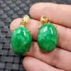 Pedra Jade Borda Jade Verde Seco Ovo Rosto Pingente Colar Rosto Ovo Verde Completo Colar Pingente Jade Verde Pingente de Jade