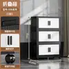 No requiere instalación, armario de almacenamiento plegable con doble puerta y ruedas, armario multicapa para almacenamiento de ropa y juguetes para uso doméstico, venta al por mayor
