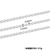 Corrente Cruzada Oval em Forma de O de Aço Inoxidável Corrente Fina Corrente para Mochila DIY Feita à Mão Pulseira Colar Acessórios de Joias da Moda