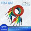 Plugue macho para plugue macho 4mm todo o fio de teste de bala de cobre tipo pistola de alta tensão Banana plug power test wire