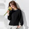 Coleção Nova Primavera 2026: Blusa Feminina Estilosa e Elegante com Aplicações Pesadas de Diamantes, Corte Afinando, Top Leve e Versátil